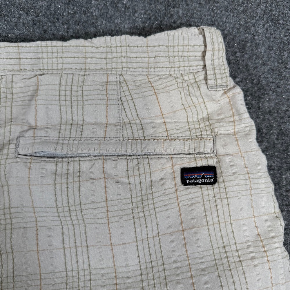 Patagonia Shorts Mens‎ 32 Organic Cotton Seersucker Pockets 10" Inseam Outdoor - Picture 8 of 15